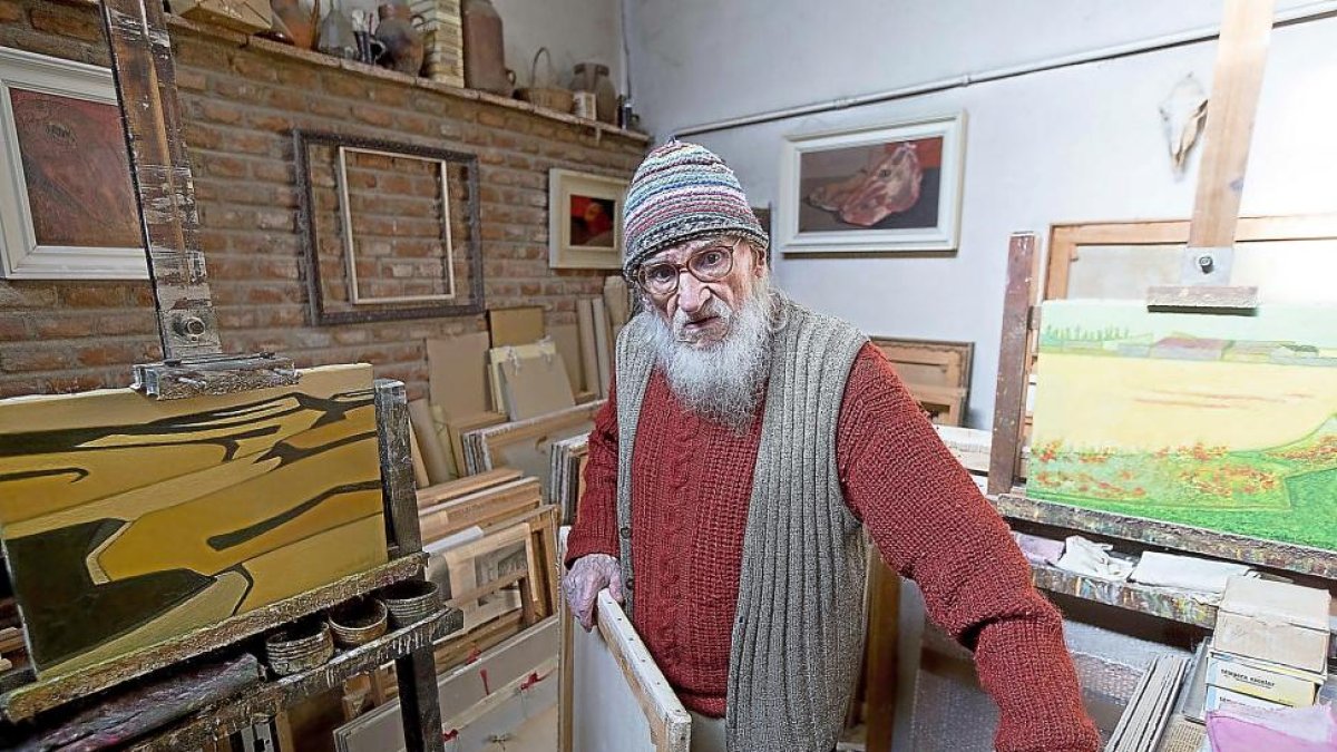 Cuadrado Lomas en su domicilio de Simancas.-PHOTOGENIC