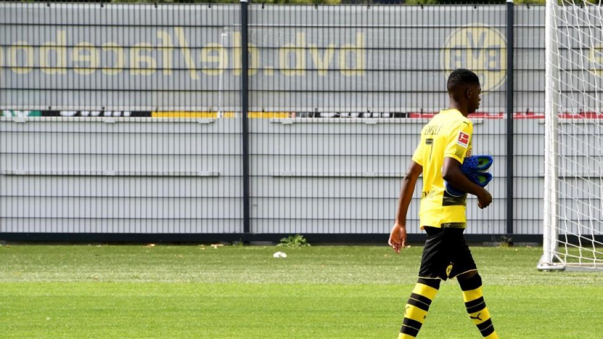 Ousmane Dembélé, en Dortmund-PATRIK STOLLARZ (AFP)