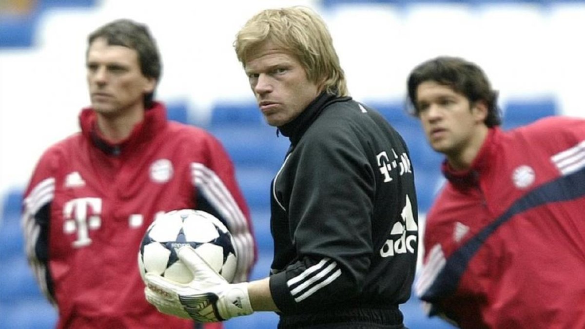 Oliver Kahn, durante un entrenamiento con el Bayern de Múnich.-DAVID CASTRO