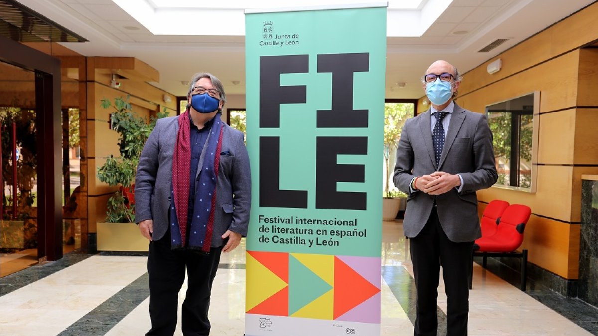Jesús Ruiz Mantilla y Javier Ortega, ayer. | ICAL