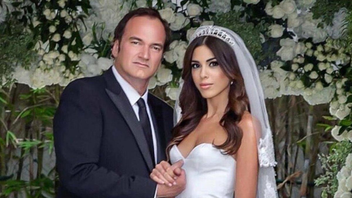 Quentin Tarantino y su mujer-