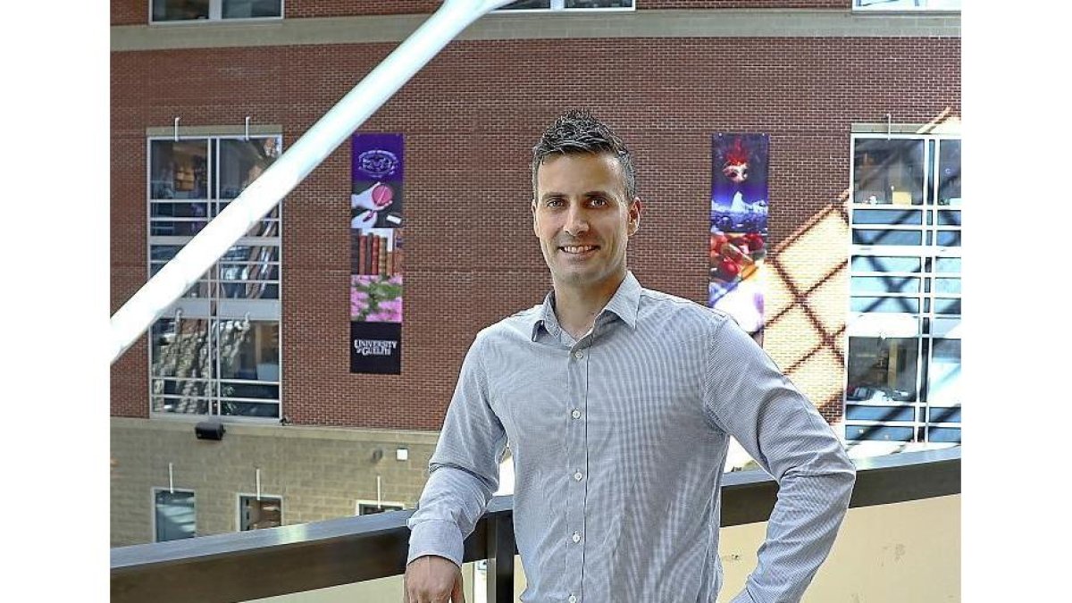 El palentino Mario Martínez en el ‘Science Complex’ de la Universidad de Guelph.-E.M.