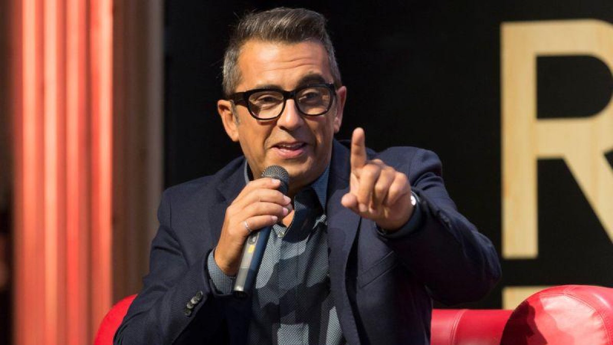 Andreu Buenafuente, en la presentación de la programación del canal #0, en el Festival de Televisión de Vitoria.-EL PERIÓDICO