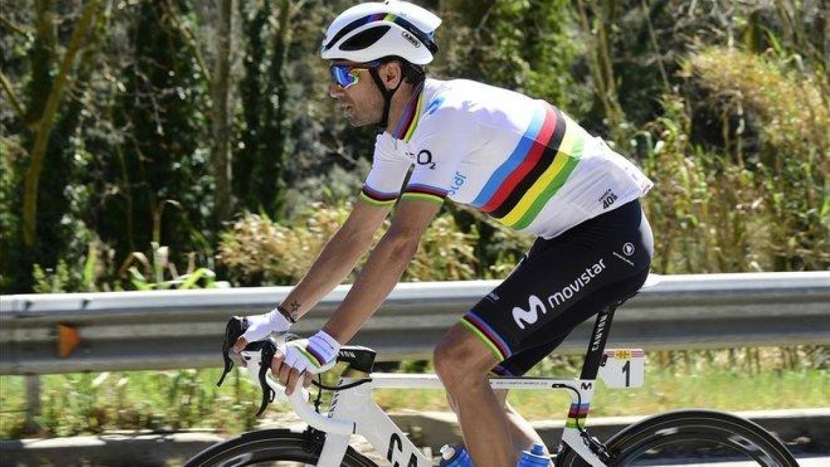Alejandro Valverde en la Vuelta de Cataluña.-