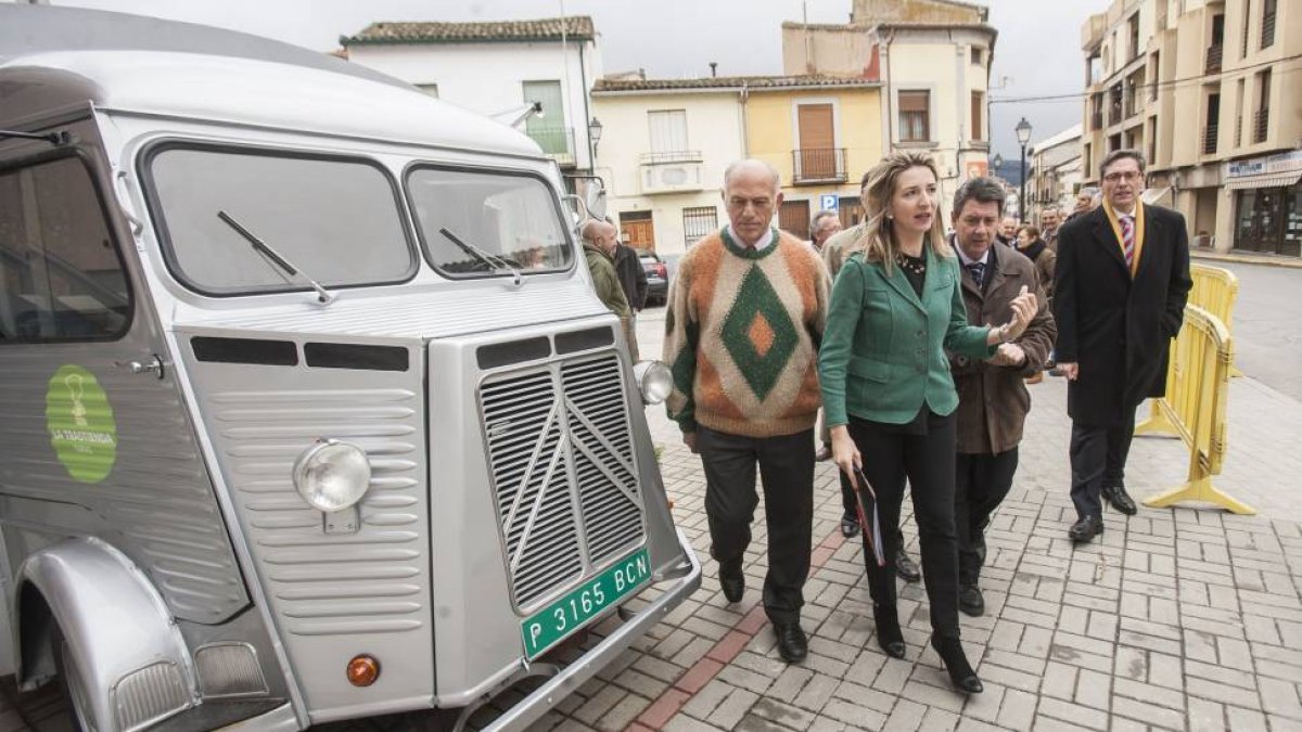 La consejera de Cultura, Alicia García, y el presidente de la Diputación de Ávila, Agustín González, momentos antes de presentar el balance del Plan de Competitividad Gredos-Iruelas-Ical