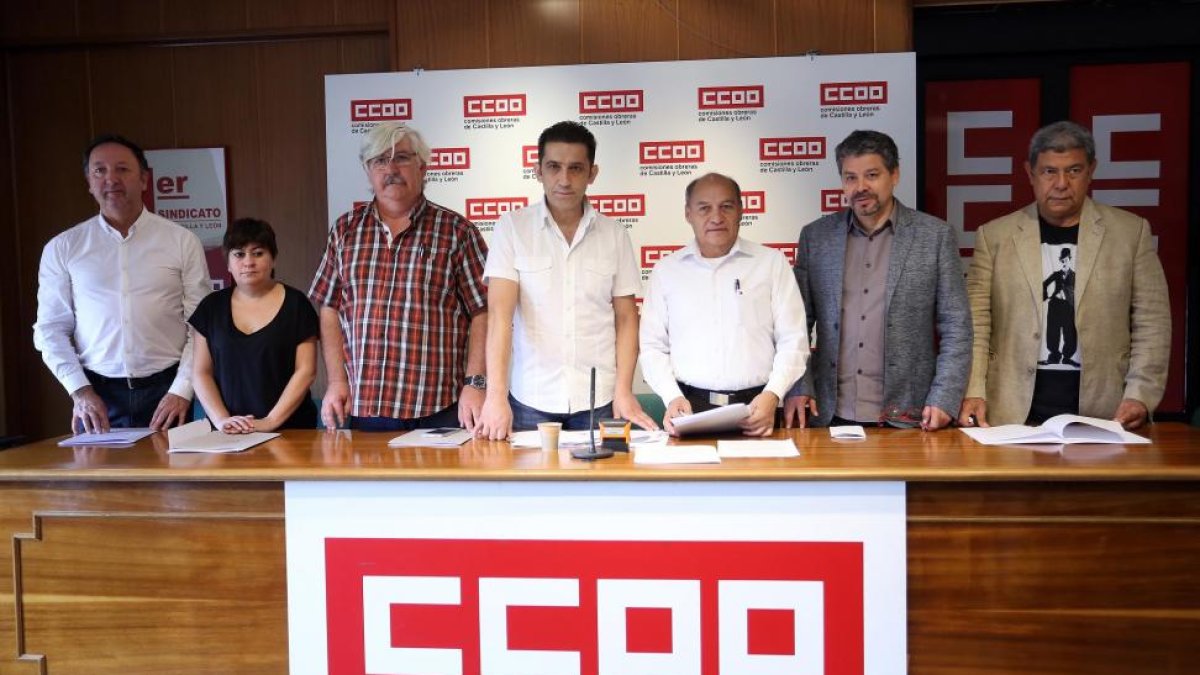 El secretario general de CCOO Castilla y León, Vicente Andrés, presenta los Acuerdos con sindicalistas latinoamericanos sobre el Diálogo Social-Miriam Chacón / ICAL