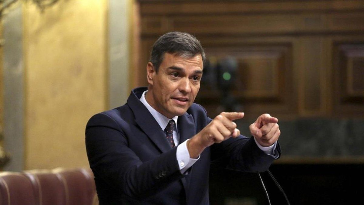 Pedro Sánchez, el pasado 11 de septiembre en el Congreso de los Diputados.-DAVID CASTRO