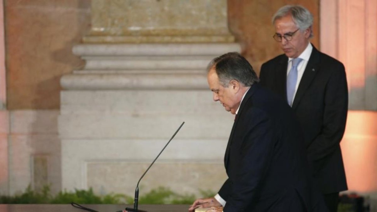 Joao Soares durante su juramento como ministro.-REUTERS / RAFAEL MARCHANTE
