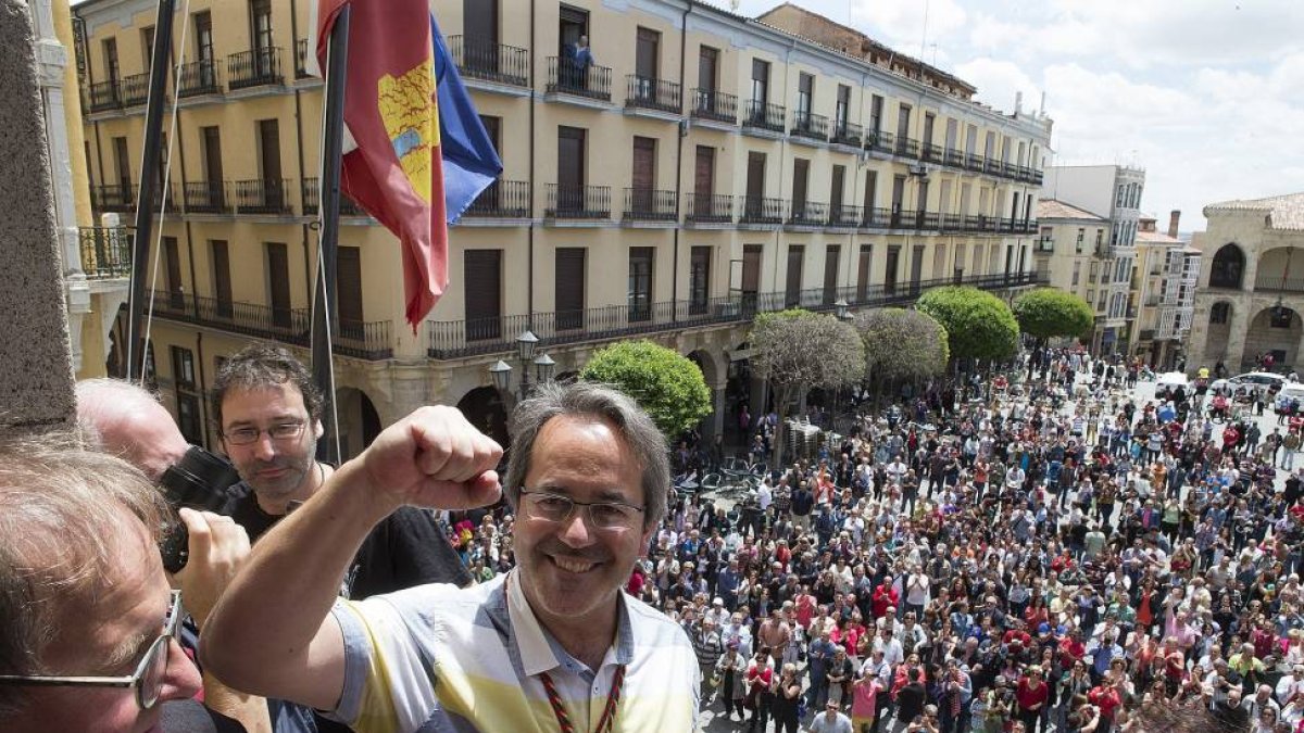 Francisco Guarido tras el pleno de constitución de la corporación municipal del ayuntamiento de Zamora.-Ical