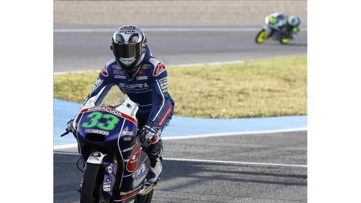 El piloto italiano Ennea Bastianini, de Moto3.-Foto: EFE