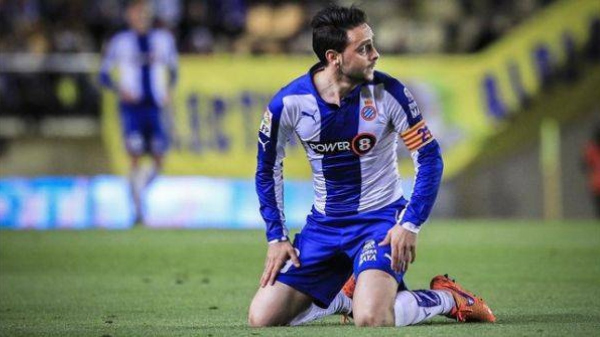 Sergio García, en un partido del Espanyol.-Foto: MIGUEL LORENZO