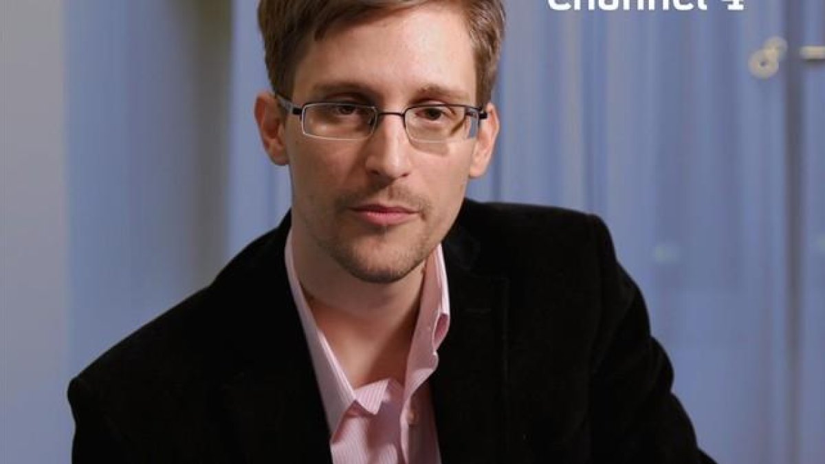 Snowden, en una entrevista reciente a una cadena británica.-