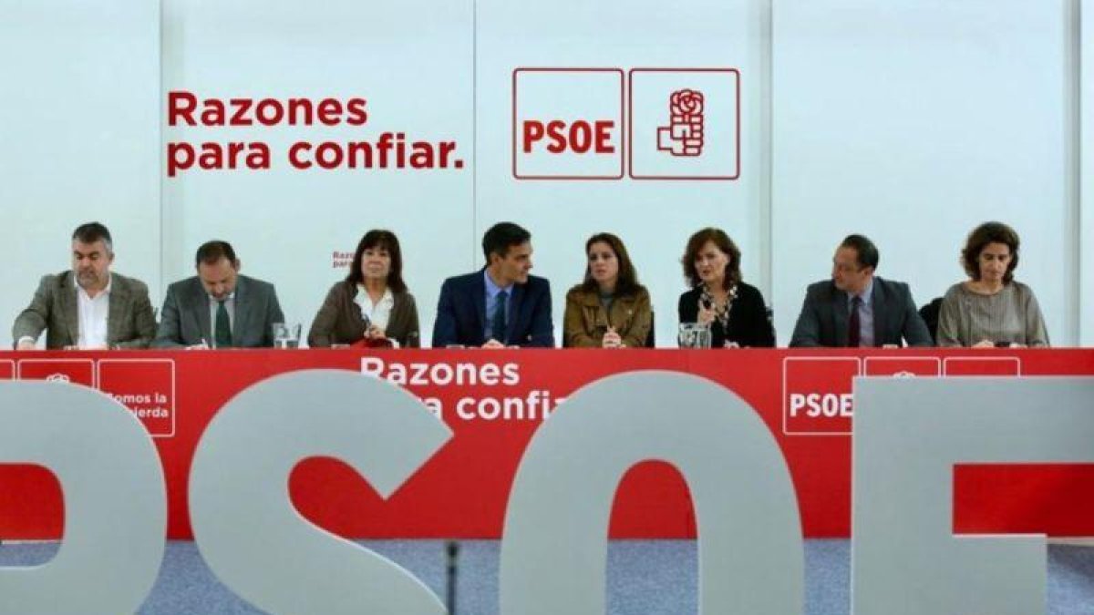 Pedro Sánchez, en la reunión.-ARCHIVO