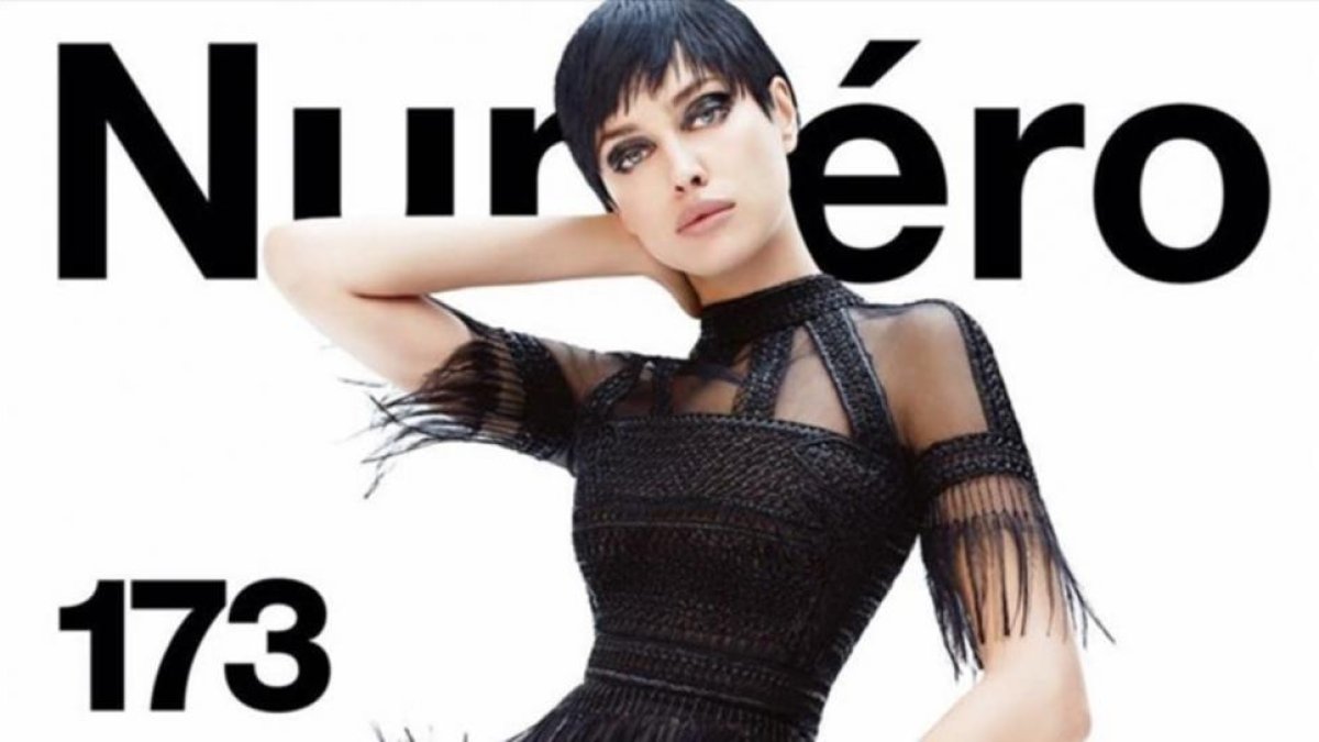 Irina Shayk protagoniza la portada de 'Numero Magazine' con un corte a lo 'pixie' moreno.-NUMERO MAGAZINE