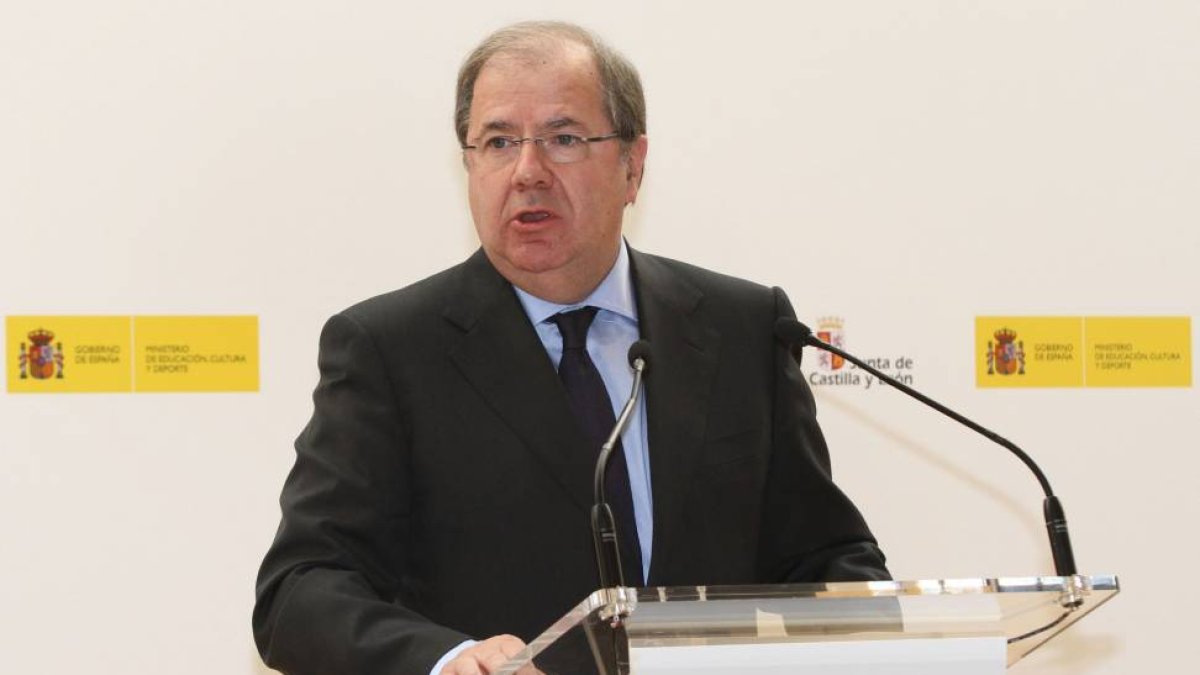 Intervención del presidente de la Junta, Juan Vicente Herrera en la apertura del curso escolar en el Colegio de Educación Infantil y Primaria Marqués de Santillana de la capital palentina-Ical
