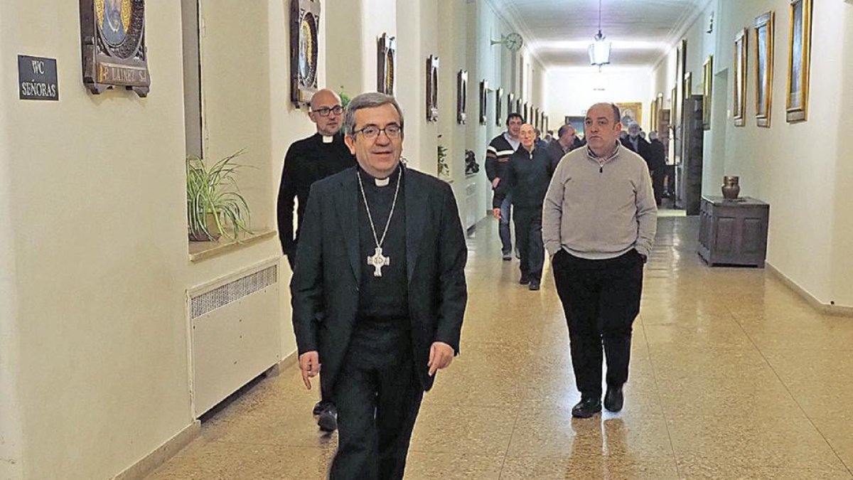 Luis Argüello, obispo auxiliar de Valladolid, en el encuentro del año pasado.-EM