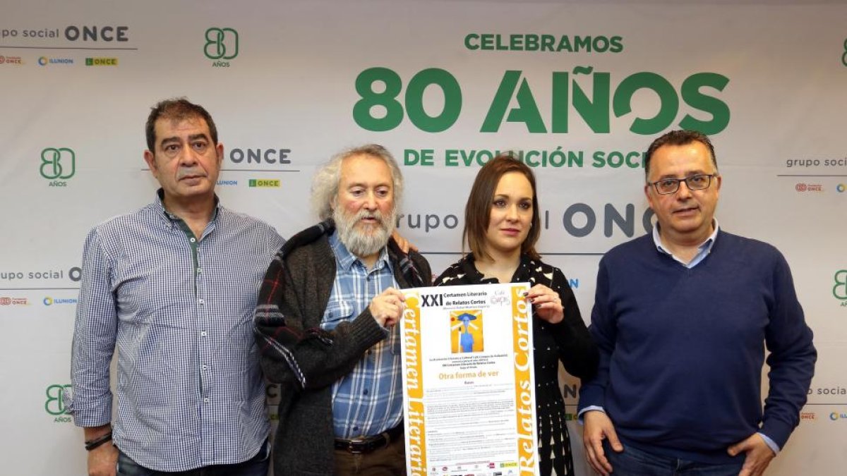 Antonio Rodríguez, Daniel Carracal, Atancha Casado y Óscar Domínguez, ayer, durante la presentación del certamen.-ICAL