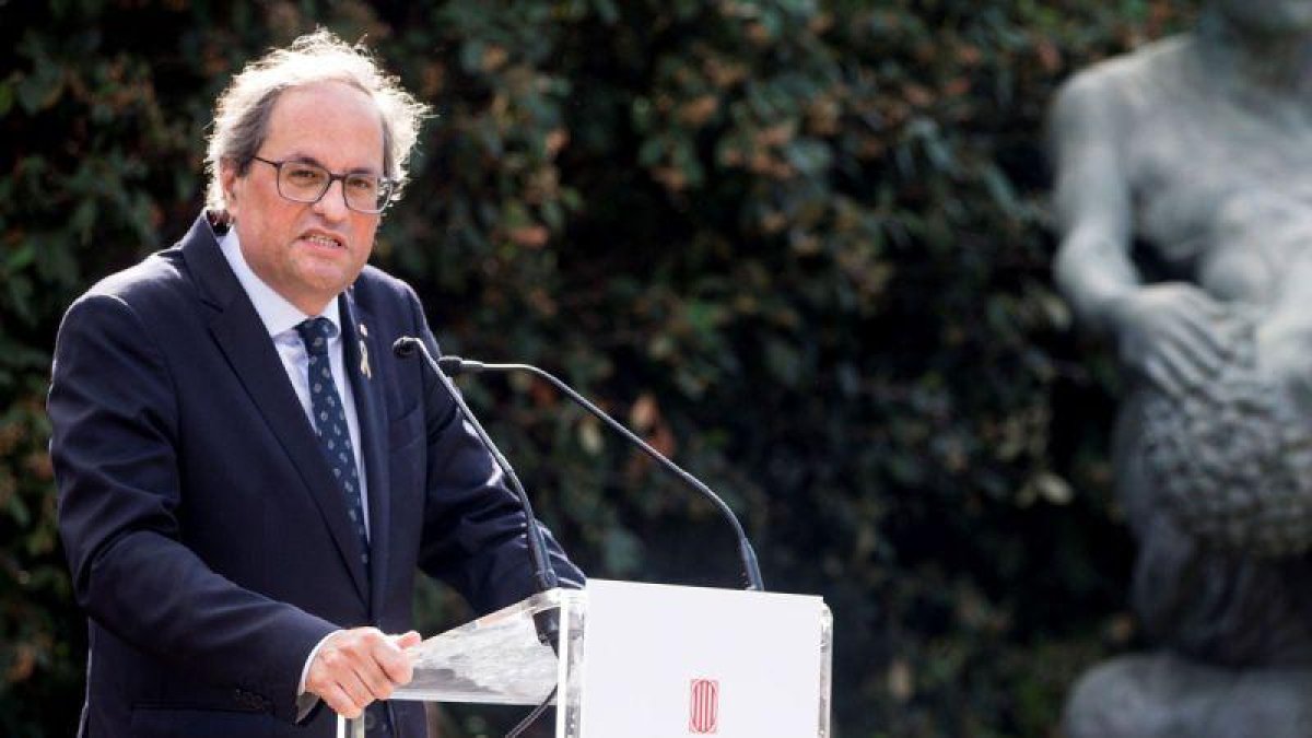 Torra el homenaje a los republicanos ejecutados por el franquismo.-QUIQUE GARCIA - EFE
