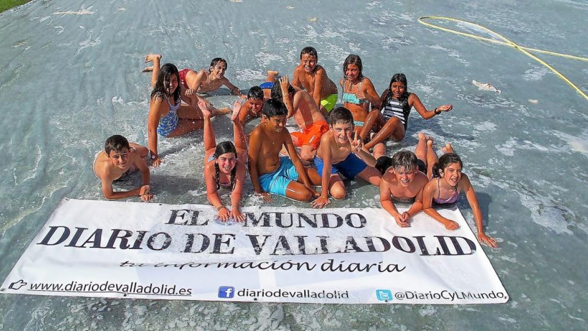 El ‘fútbol splash’ es una de las marcas de identidad del campus.-G. V.