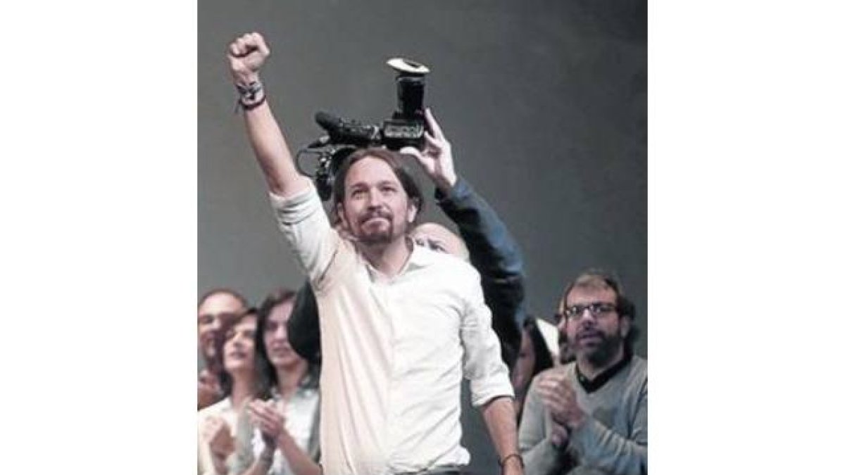 Pablo Iglesias, el 15 de noviembre, tras ser elegido secretario general de Podemos.-Foto:  AGUSTÍN CATALÁN