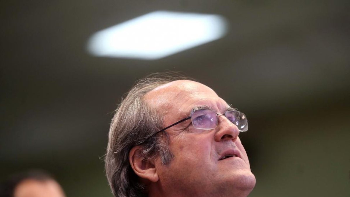 El portavoz socialista en la Asamblea de Madrid, Ángel Gabilondo, en el acto público del PSOE-Ical