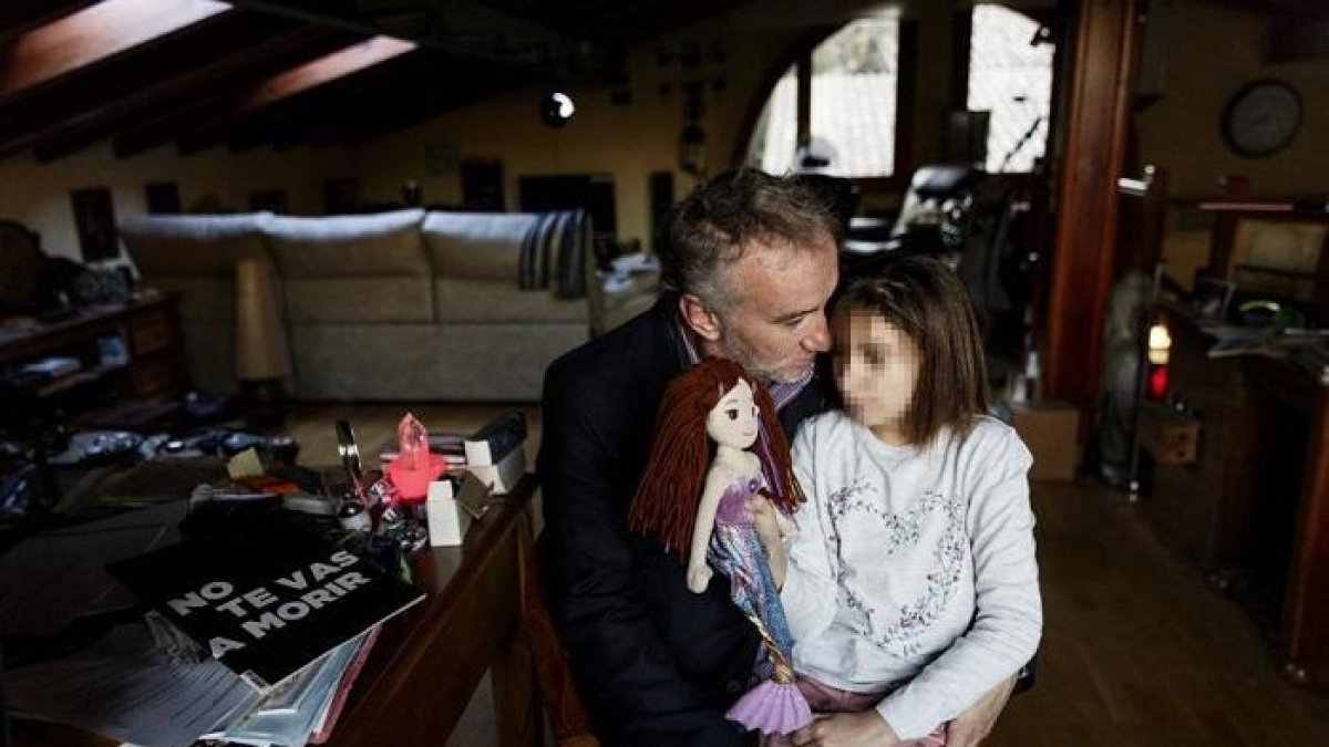 El padre de Nadia con Nadia-E. M.