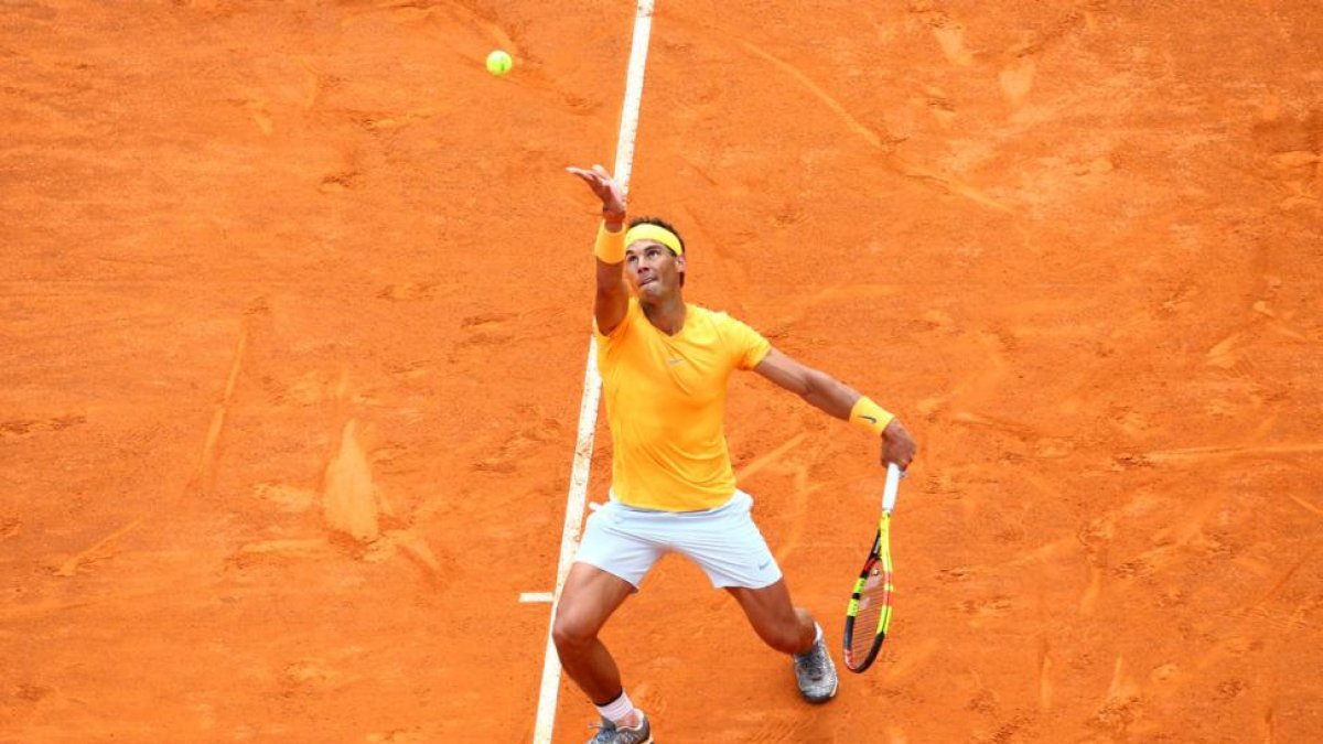 Rafael Nadal, en su debut en Roma.-/ TONY GENTILE (REUTERS)