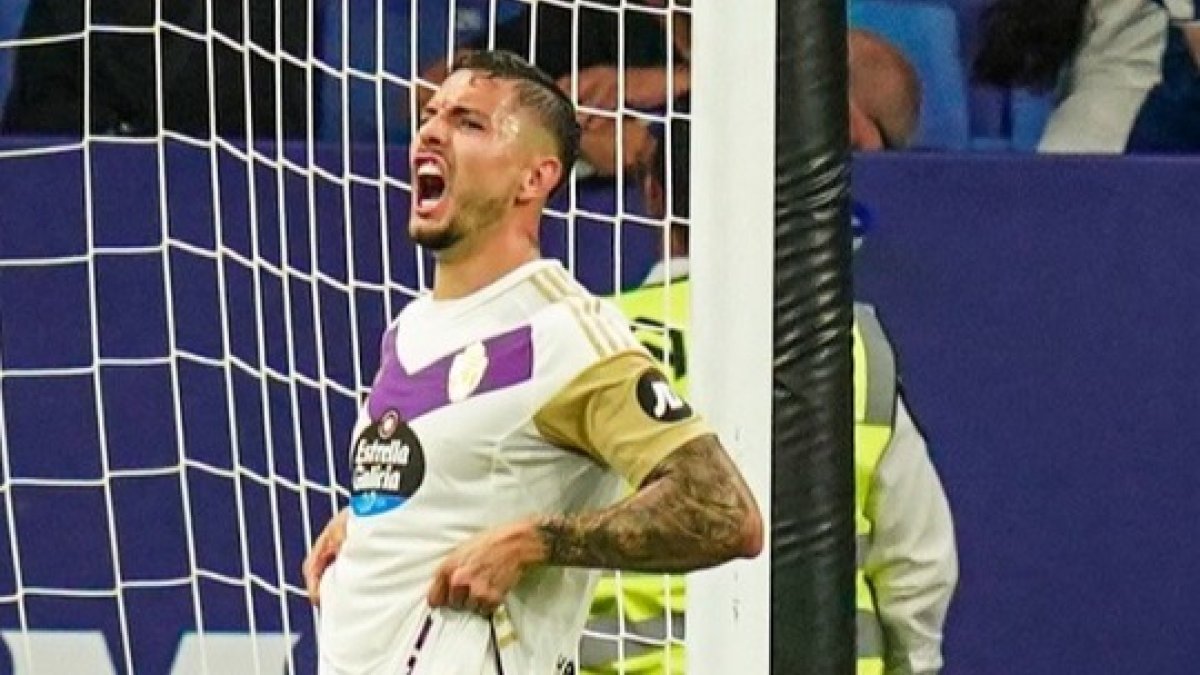 Javi Sánchez se lamenta en el duelo ante el Espanyol. / LALIGA