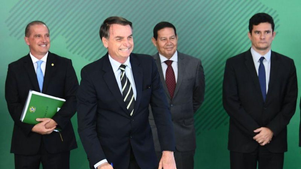 El presidente brasileño, Jair Bolsonaro.-AFP