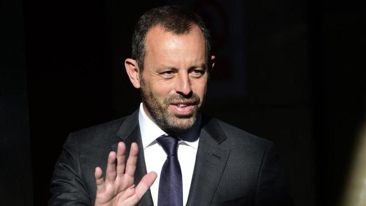 Sandro Rosell, en una imagen de archivo, en una de sus comparecencias a la Audiencia Nacional.-PIERRE-PHILIPPE MARCOU (AFP)