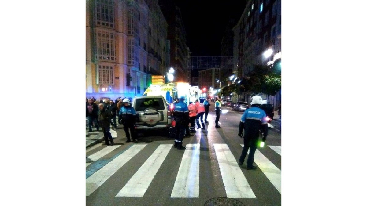 Imagen del suceso ocurrido en Valladolid.-@PoliciaVLL