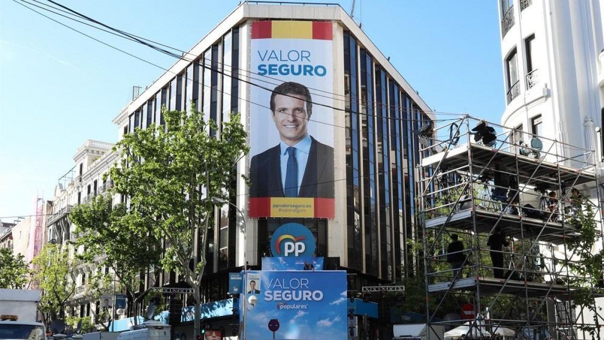 Sede del Partido Popular en la calle Génova de Madrid.-EUROPA PRESS