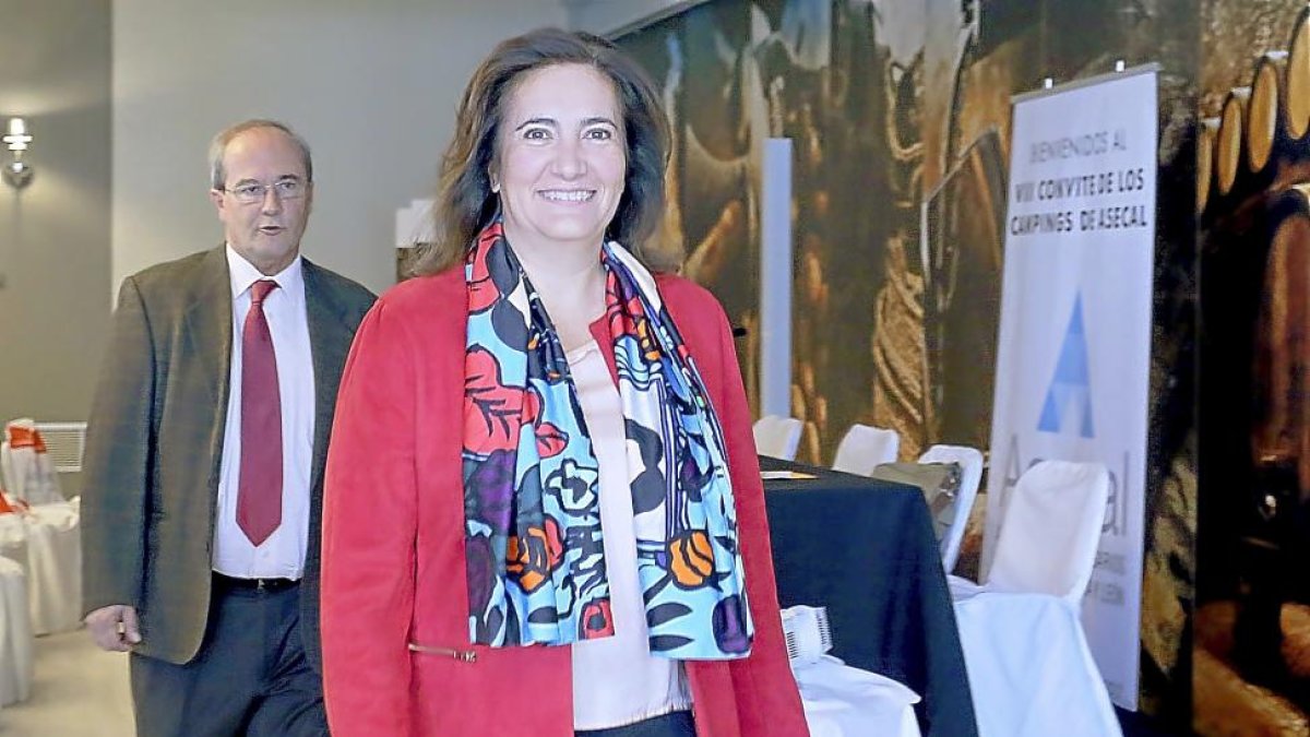 La Consejera de Cultura y Turismo, Josefa García Cirac, ayer en Tordesillas.-ICAL