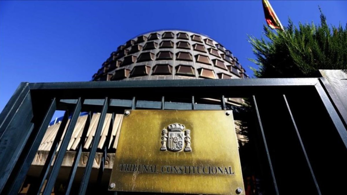 Fachada de la sede del Tribunal Constitucional, en Madrid.-AGUSTÍN CATALÁN
