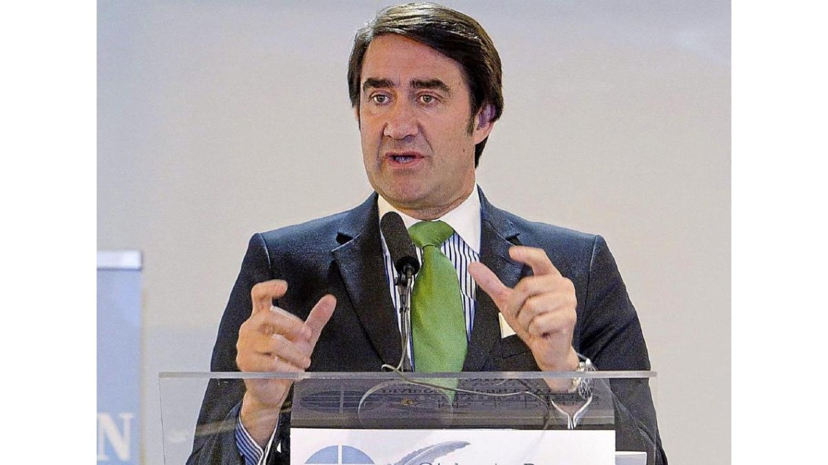 Juan Carlos Suárez-Quiñones, durante la clausura.-J. M. Lostau