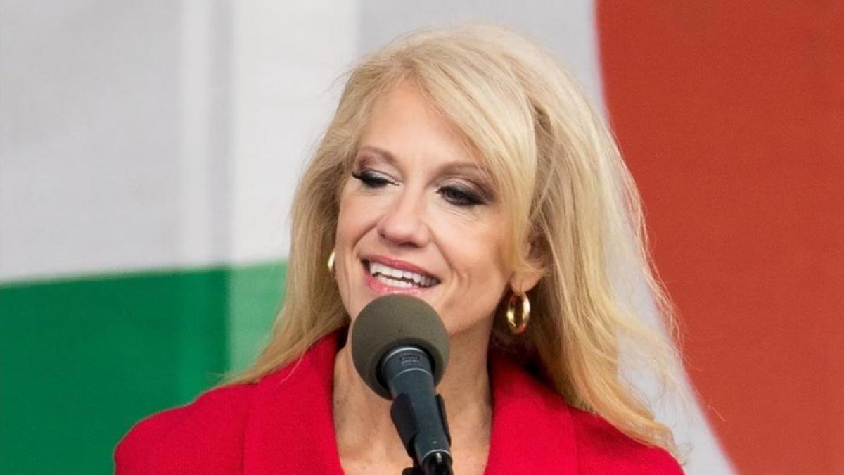 Kellyanne Conway, asesora de Trump.-TASOS KATOPODIS