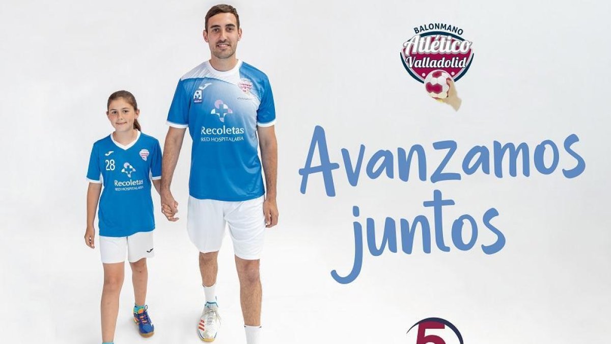 Cartel de la campaña de abonados con los jugadores Daniela Pisonero y Roberto Turrado.-RAV