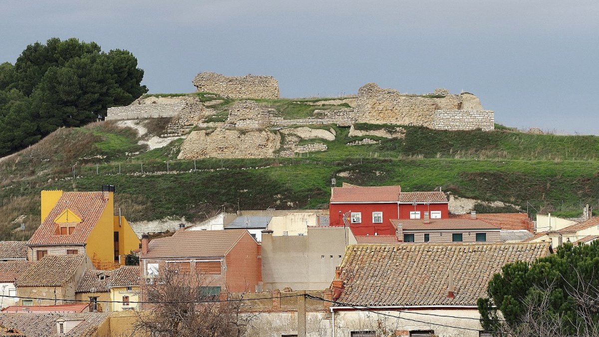 Ruinas del palacio fortificado de Mucientes visto desde el casco urbano de la localidad. - PABLO REQUEJO