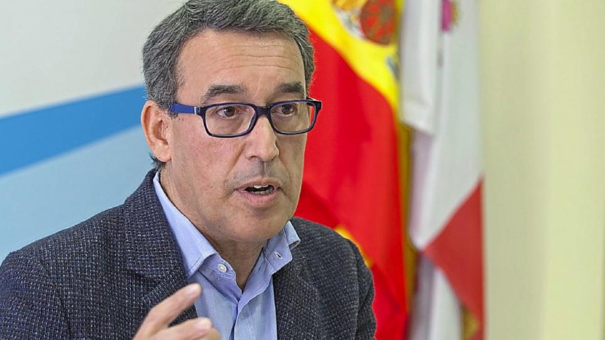 Antolín Sanz, durante la rueda de prensa en la que anunció su adiós.-ICAL