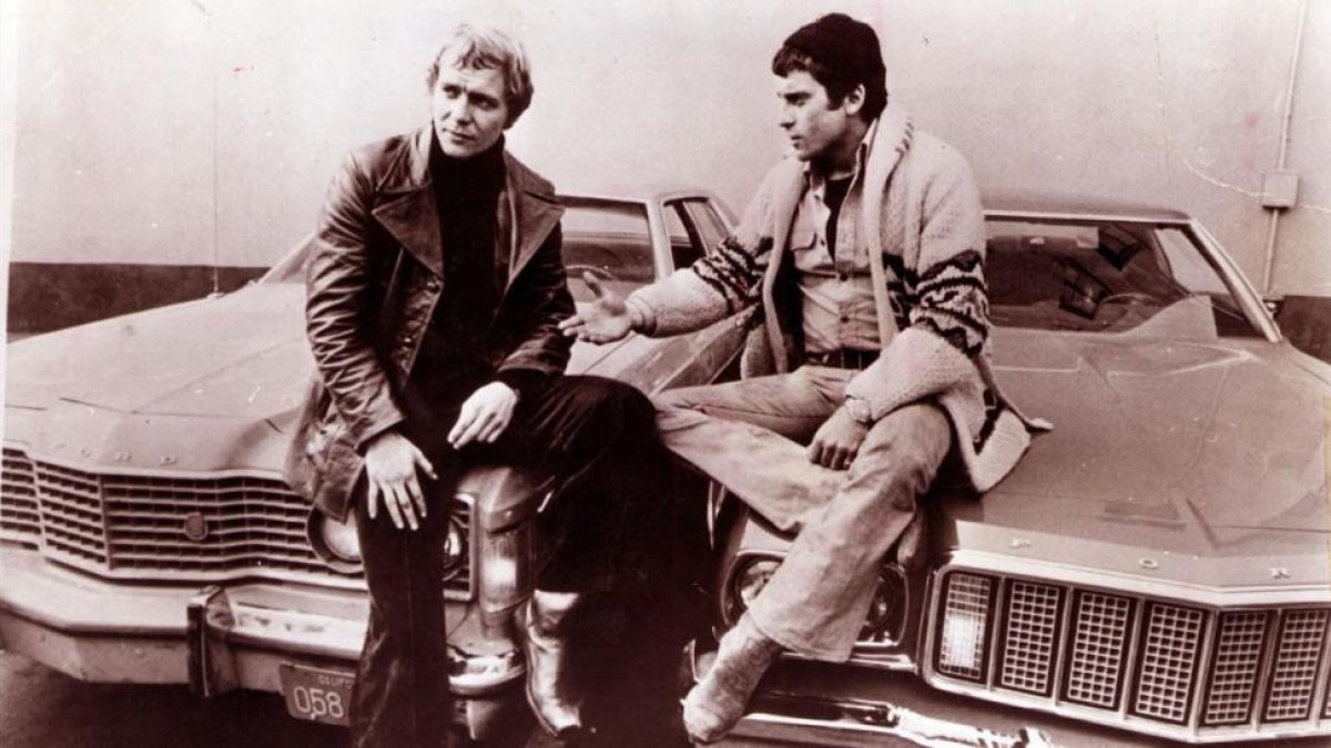 Los actores David Soul y Paul Michael Glaser, protagonistas de la serie Starsky y Hutch.-EL PERIÓDICO