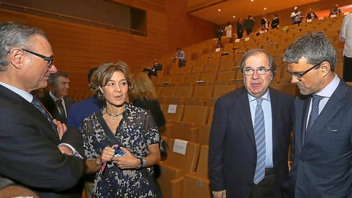Moracho, Tejerina, Herrera y Malet, en la jornada sobre oportunidades competitivas de EEUU para las pymes.-ICAL