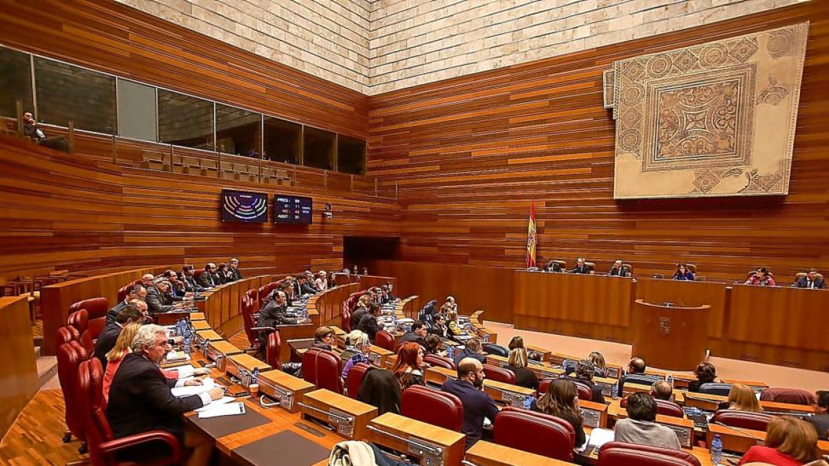 Imagen de archivo del pleno de presupuestos del año pasado.-ICAL