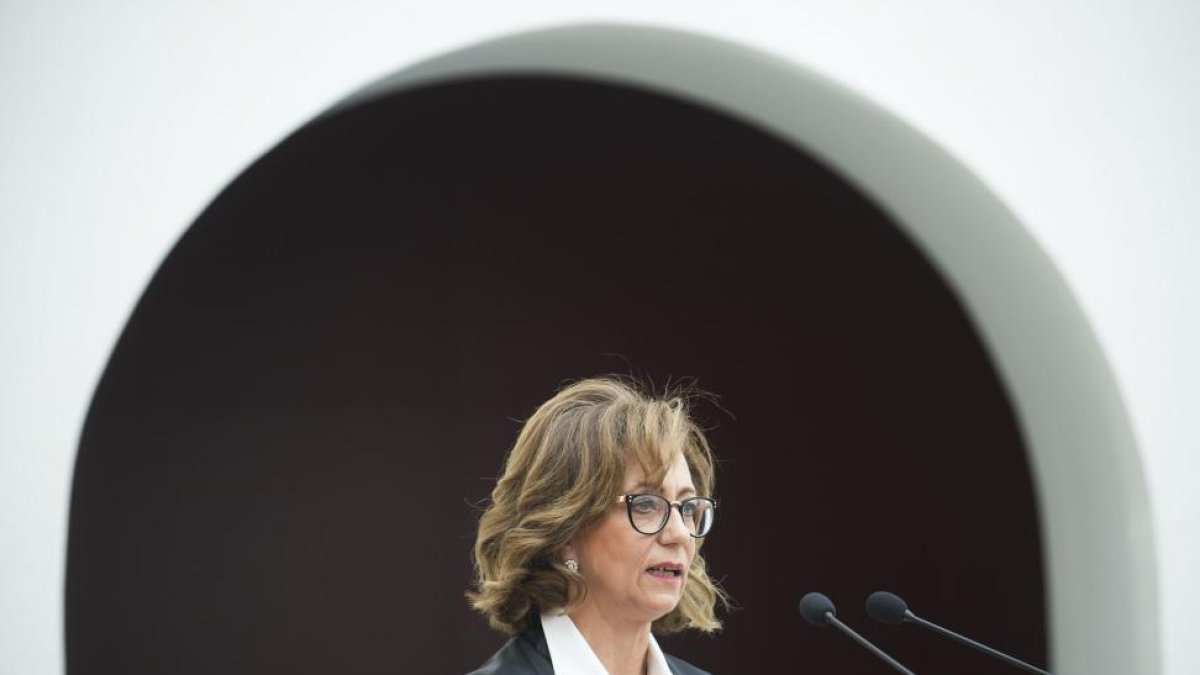 Lourdes Rodríguez Rey durante su toma de posesión.-ICAL