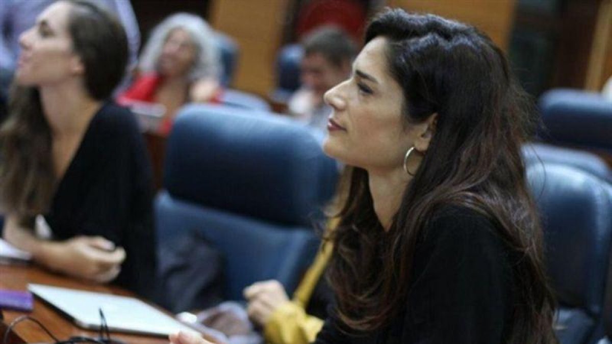 La portavoz de Podemos en la Asamblea de Madrid, Clara Serra.-EUROPA PRESS