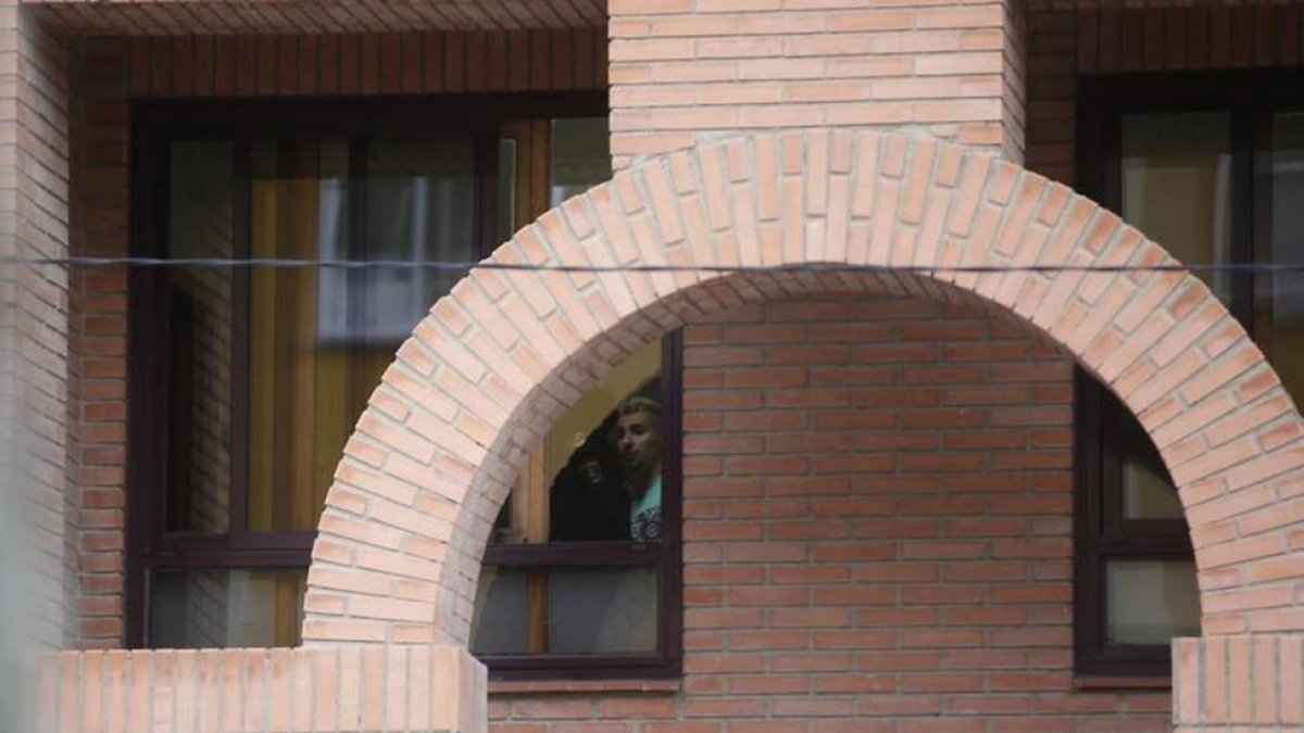 Carlos Cuadrado ‘Lucho’ en los juzgados de Aranda de Duero.-JAVIER BARBANCHO