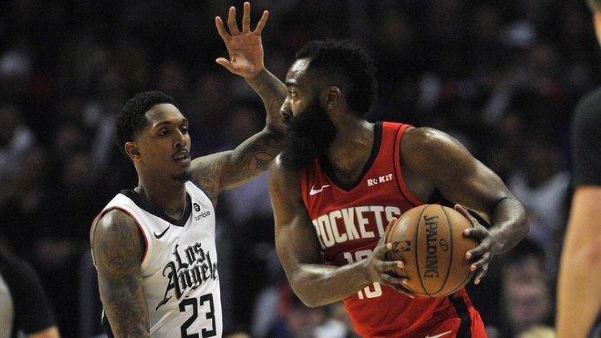 Harden, de los Rockets, ante los Clippers.-