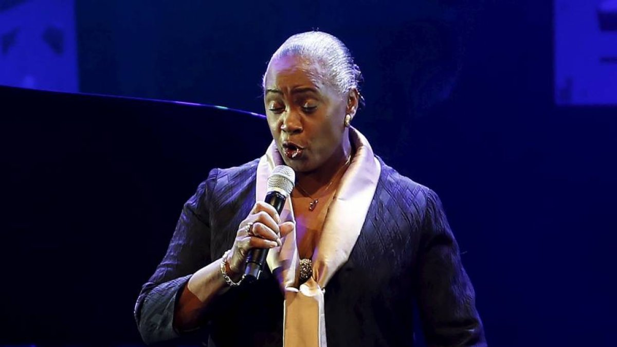 Barbara Hendricks durante un concierto.-El Mundo