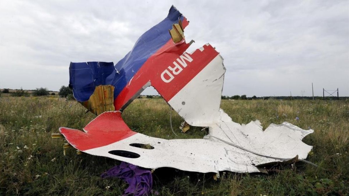 Restos del avión de Malaysia Airlines-/ AFP / DOMINIQUE FAGET