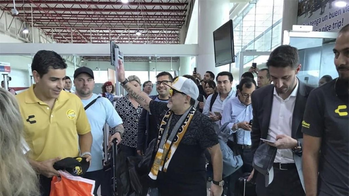 Maradona, en Sinaloa-AFP
