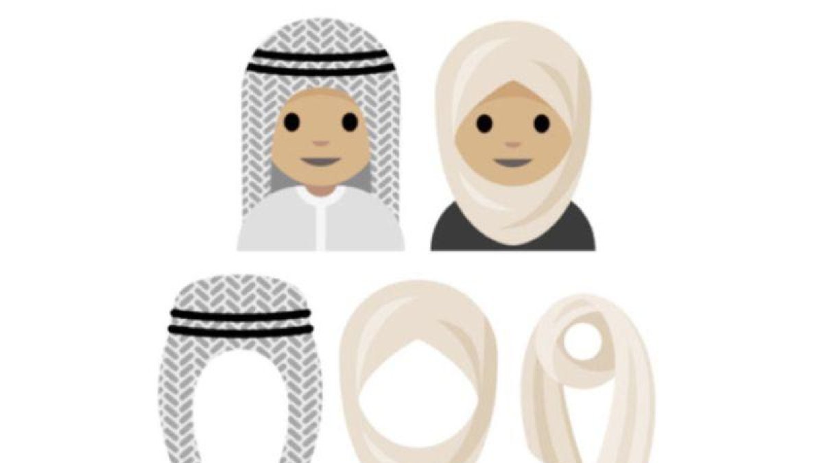 Imágenes diseñadas por la ilustradora Aphee Messer como propuesta para nuevos emojis con velo.-APHEE MESSER